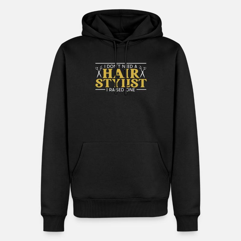 Friseur - Männer Premium Bio Hoodie - Schwarz