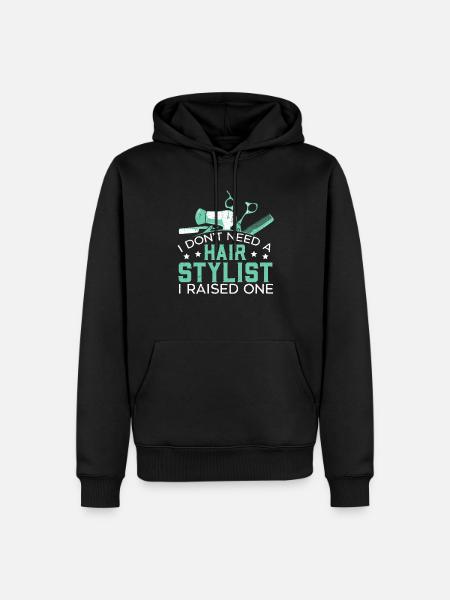 Friseur - Männer Premium Bio Hoodie - Schwarz