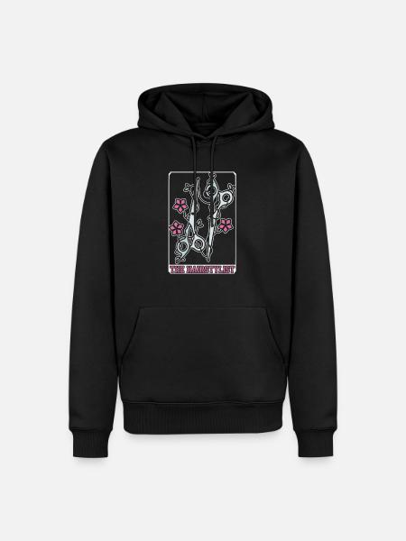 Friseur - Männer Premium Bio Hoodie - Schwarz