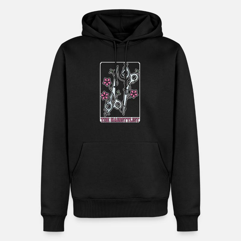Friseur - Männer Premium Bio Hoodie - Schwarz