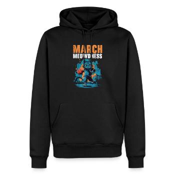 Basketball Cat Basketteur Joueur de basket-ball J’aime le basket-ball - Sweat à capuche Premium bio Homme - noir - Devant - Nico (187cm)