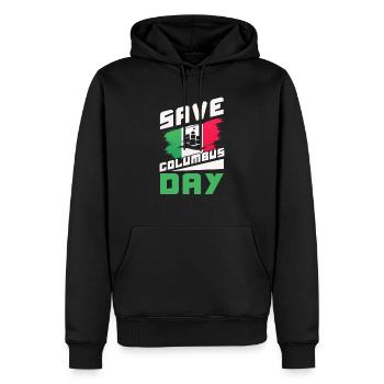 Christoph Kolumbus Italienisch-Amerikanischer Kolumbus-Tag - Männer Premium Bio Hoodie - Schwarz - Vorne - Nico (187cm)