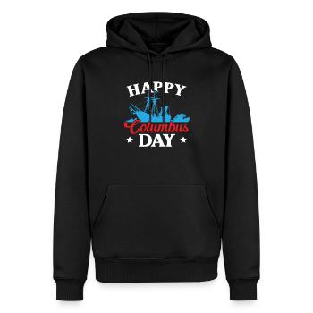 Christoph Kolumbus Italienisch-Amerikanischer Kolumbus-Tag - Männer Premium Bio Hoodie - Schwarz - Vorne - Nico (187cm)
