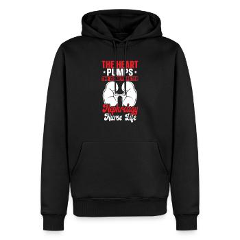 Nephrologie Krankenschwester Medizinischer Beruf Medizin Krankenpflege - Männer Premium Bio Hoodie - Schwarz - Vorne - Nico (187cm)