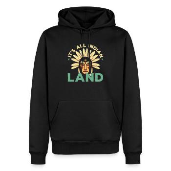 Tag der indigenen Ureinwohner Amerikas - Männer Premium Bio Hoodie - Schwarz - Vorne - Nico (187cm)