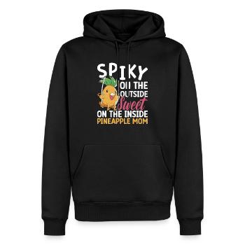 Ananas Mama Hallo Sommer Mutterschaft Muttertag - Männer Premium Bio Hoodie - Schwarz - Vorne - Nico (187cm)