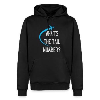 Planespotter und Luftfahrtfotografie - Männer Premium Bio Hoodie - Schwarz - Vorne - Nico (187cm)