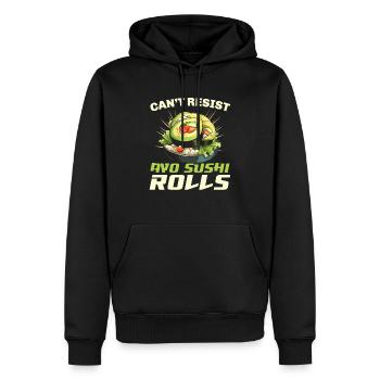 Avocado Sushi Rolle Nigiri Avocado Frucht Guacamole - Männer Premium Bio Hoodie - Schwarz - Vorne - Nico (187cm)