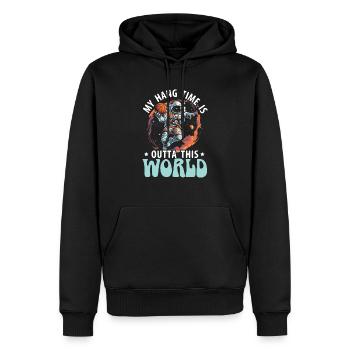 Astronaut Basketball Outerspace Basketball Player - Men’s Premium Organic Hoodie - black - Front - Nico (187cm)