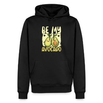 Avocado Paar Beziehung Avocado Frucht Guac - Männer Premium Bio Hoodie - Schwarz - Vorne - Nico (187cm)
