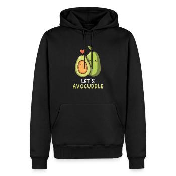 Avocado Couple Relationship Avocado Fruit Guac - Men’s Premium Organic Hoodie - black - Front - Nico (187cm)