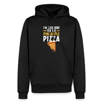 Pizza Und Ananas Tropische Früchte Pizzaesser - Männer Premium Bio Hoodie - Schwarz - Vorne - Nico (187cm)