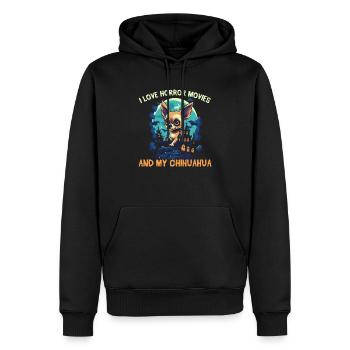 Chihuahua Halloween Puppy Trick Or Treat Dog Lover - Sweat à capuche Premium bio Homme - noir - Devant - Nico (187cm)