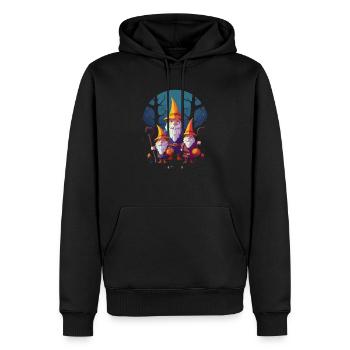 Gartenzwerg Halloween Süßes oder Saures Gärtner - Männer Premium Bio Hoodie - Schwarz - Vorne - Nico (187cm)