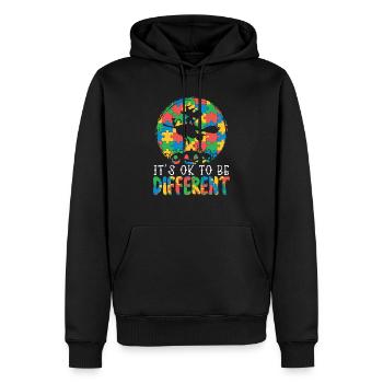 Autisme Halloween Trick ou Treat Sensibilisation à l’autisme - Sweat à capuche Premium bio Homme - noir - Devant - Nico (187cm)