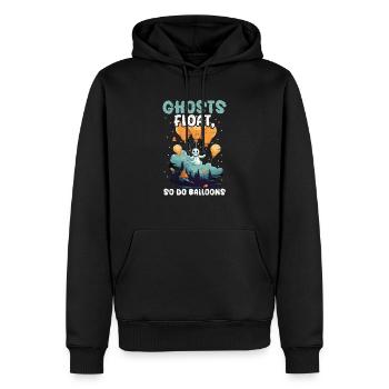 Ballon Halloween Süßes oder Saures Spooky Boo Ghost - Männer Premium Bio Hoodie - Schwarz - Vorne - Nico (187cm)