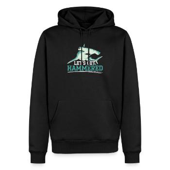Hammerhai-Liebhaber Meeresbiologie Unterwasser - Männer Premium Bio Hoodie - Schwarz - Vorne - Nico (187cm)