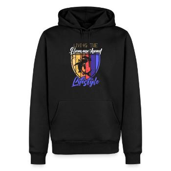 Hammerhai-Liebhaber Meeresbiologie Unterwasser - Männer Premium Bio Hoodie - Schwarz - Vorne - Nico (187cm)