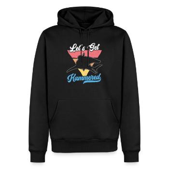 Hammerhai-Liebhaber Meeresbiologie Unterwasser - Männer Premium Bio Hoodie - Schwarz - Vorne - Nico (187cm)