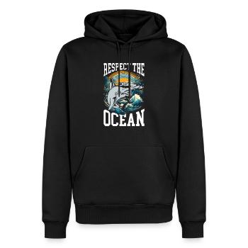 Hammerhai-Liebhaber Meeresbiologie Unterwasser - Männer Premium Bio Hoodie - Schwarz - Vorne - Nico (187cm)