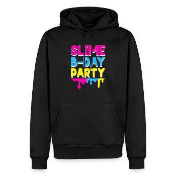Slime Geburtstagsfeiernder Happy Bday Ich liebe Slime - Männer Premium Bio Hoodie - Schwarz - Vorne - Nico (187cm)