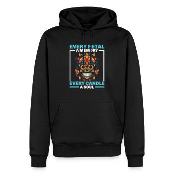 Dia de los Muertos Sugar Skull Mexikanischer Feiertag - Männer Premium Bio Hoodie - Schwarz - Vorne - Nico (187cm)