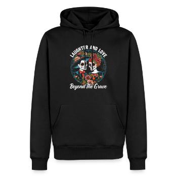 Dia de los Muertos Sugar Skull Mexikanischer Feiertag - Männer Premium Bio Hoodie - Schwarz - Vorne - Nico (187cm)