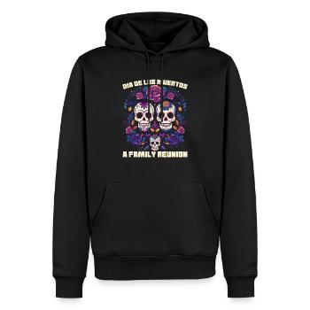 Dia De Los Muertos Sugar Skull Mexikanischer Feiertag - Männer Premium Bio Hoodie - Schwarz - Vorne - Nico (187cm)