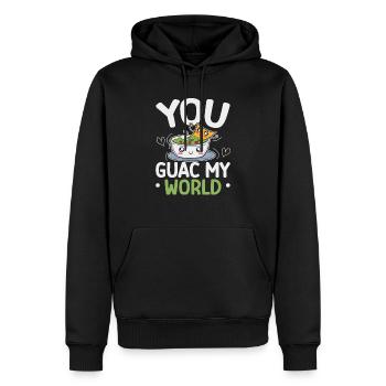 Süße Avocado Wortspiel Frucht Guac Witze Guacamole Liebhaber - Männer Premium Bio Hoodie - Schwarz - Vorne - Nico (187cm)