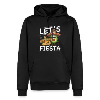 Avocado Taco Mexique Guacamole Lover Cinco De Mayo - Sweat à capuche Premium bio Homme - noir - Devant - Nico (187cm)