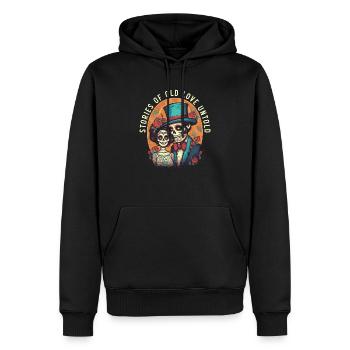 Dia de los Muertos Sugar Skull Mexikanischer Feiertag - Männer Premium Bio Hoodie - Schwarz - Vorne - Nico (187cm)
