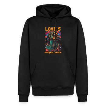 Dia de los Muertos Sugar Skull Mexikanischer Feiertag - Männer Premium Bio Hoodie - Schwarz - Vorne - Nico (187cm)