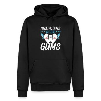 Dental Assistant Tooth Dentist Dentistry Teeth - Men’s Premium Organic Hoodie - black - Front - Nico (187cm)