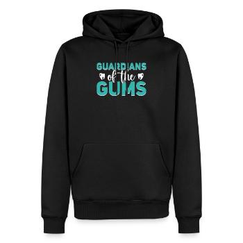 Dental Assistant Tooth Dentist Dentistry Teeth - Men’s Premium Organic Hoodie - black - Front - Nico (187cm)