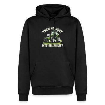 Traktormechaniker Ackerschlepper Reparatur Mechanisch - Männer Premium Bio Hoodie - Schwarz - Vorne - Nico (187cm)
