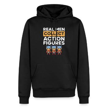 Actionfigur Sammler Hobby Spielzeug Sammlung - Männer Premium Bio Hoodie - Schwarz - Vorne - Nico (187cm)