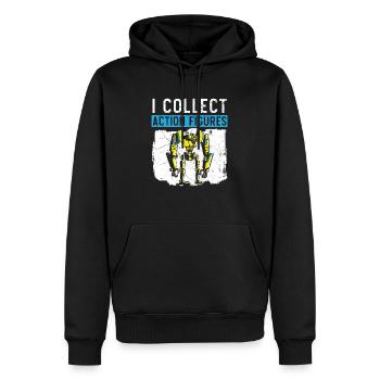 Actionfigur Sammler Hobby Spielzeug Sammlung - Männer Premium Bio Hoodie - Schwarz - Vorne - Nico (187cm)