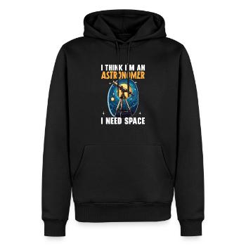 Astronom Astronomie Sternbilder Sterne Weltraum - Männer Premium Bio Hoodie - Schwarz - Vorne - Nico (187cm)