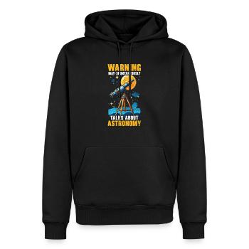 Astronom Astronomie Sternbilder Sterne Weltraum - Männer Premium Bio Hoodie - Schwarz - Vorne - Nico (187cm)