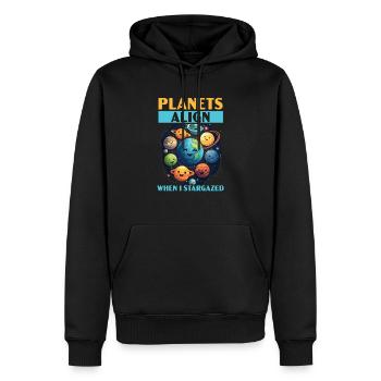 Astronom Astronomie Sternbilder Sterne Weltraum - Männer Premium Bio Hoodie - Schwarz - Vorne - Nico (187cm)