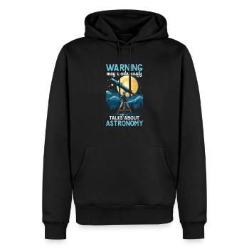 Astronom Astronomie Sternbilder Sterne Weltraum - Männer Premium Bio Hoodie - Schwarz - Vorne - Nico (187cm)