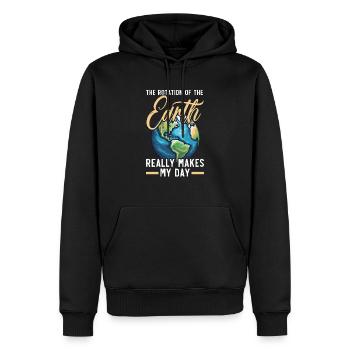 Astronom Astronomie Sternbilder Sterne Weltraum - Männer Premium Bio Hoodie - Schwarz - Vorne - Nico (187cm)