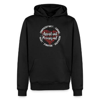 School Administrator Principal Admin Squad - Men’s Premium Organic Hoodie - black - Front - Nico (187cm)