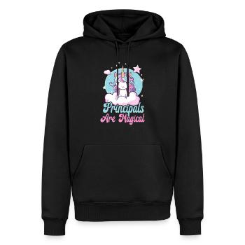 School Administrator Principal Admin Squad - Men’s Premium Organic Hoodie - black - Front - Nico (187cm)