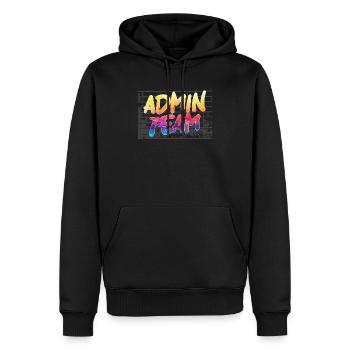 School Administrator Principal Admin Squad - Men’s Premium Organic Hoodie - black - Front - Nico (187cm)