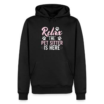 Pet Sitting Pet Lover Dog Walking Dog Sitter - Sweat à capuche Premium bio Homme - noir - Devant - Nico (187cm)