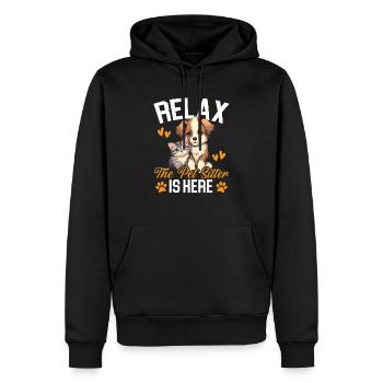 Pet Sitting Pet Lover Dog Walking Dog Sitter - Sweat à capuche Premium bio Homme - noir - Devant - Nico (187cm)