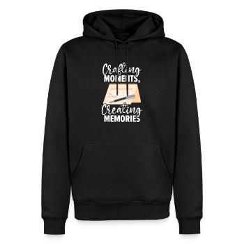 Planificateur d’événements Coordonnatrice de l’emploi Planification d’événements - Sweat à capuche Premium bio Homme - noir - Devant - Nico (187cm)