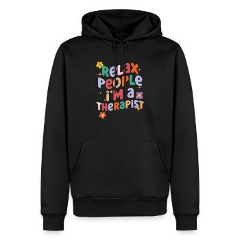 Psychologe Psychologie Psychiater Psychische Gesundheit - Männer Premium Bio Hoodie - Schwarz - Vorne - Nico (187cm)