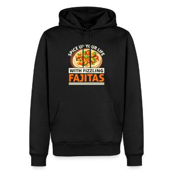 Fajita Tex-mex Cuisine Nourriture Foodie Texas Mexicain - Sweat à capuche Premium bio Homme - noir - Devant - Nico (187cm)